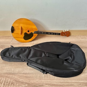 Vintage Ukrainische Dombra, Professionelle Domra, Nationale Folklore Saiteninstrument, Mandolina 3 Saiten, Ukrainische Balalaika, Verkauf, Koffer