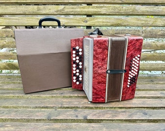 Very Rare Like New Working Childrens button accordion, 40 bass, 1/2 Malish accordion, Accordion, Russian accordion, Childrens bayan, VIDEO