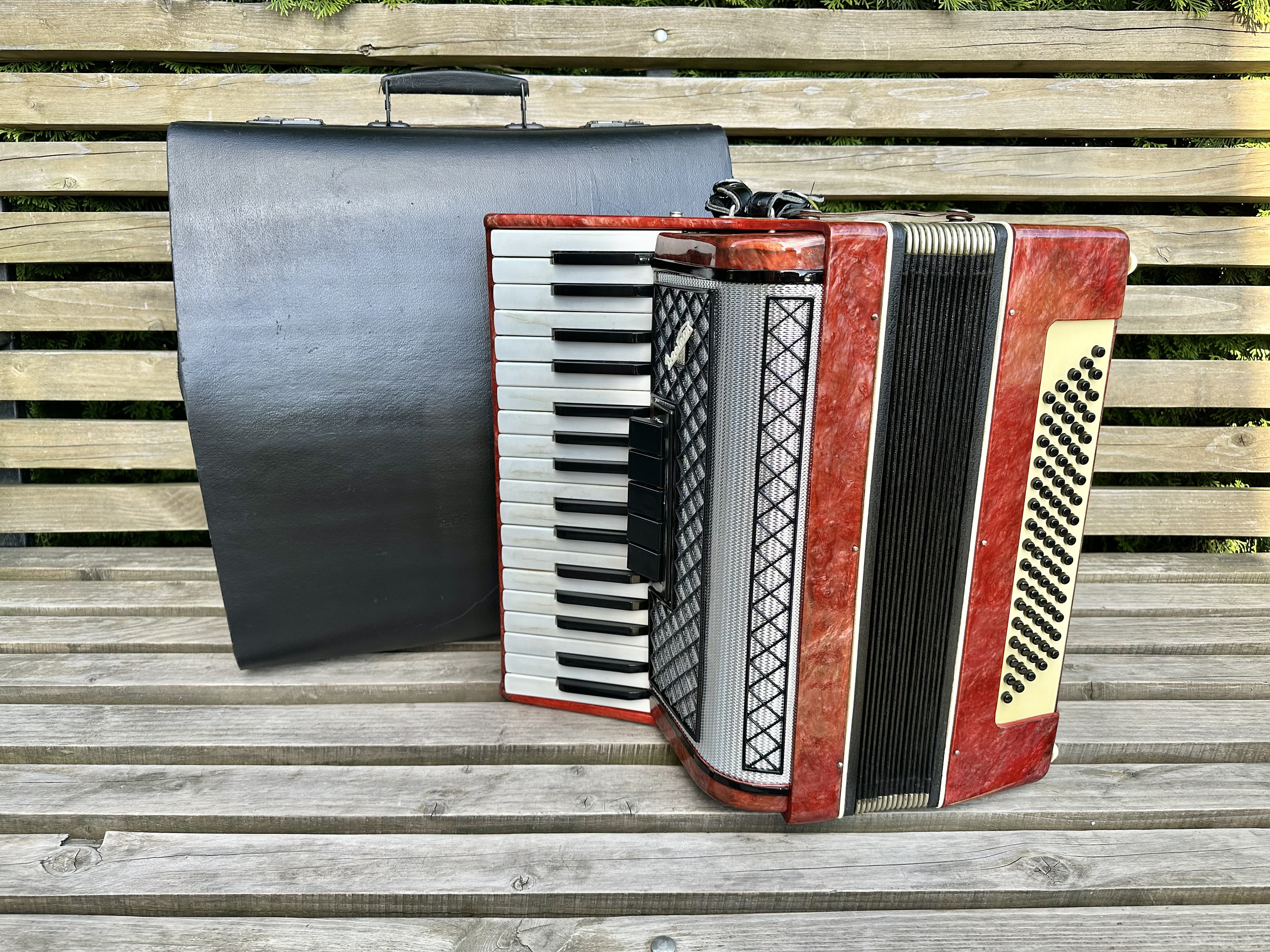 Rare Accordion Vostok, 34 Keys, 80 Bass, 3 Voice, 5 Registers