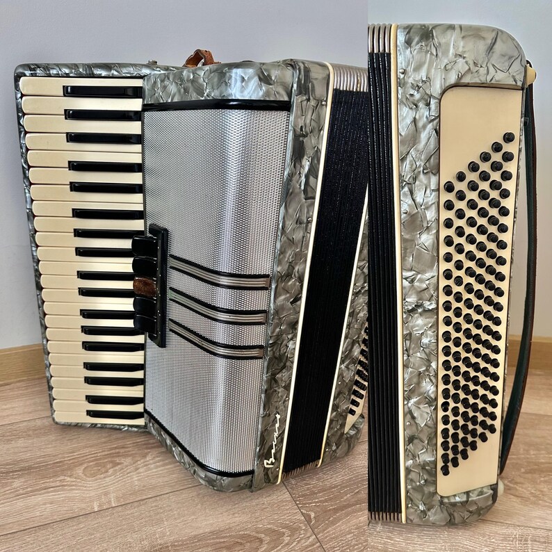 Russian Accordion Voshod, 120 Bass, 3 Voices, Professional Accordion, 5 ...