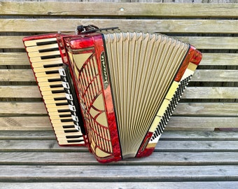 Barcarole Prominenz accordion, 120 Bass, 4 voices, Professional Accordion, 11+3 Registers, Made in Germany, Concert accordion 4/4, VIDEO