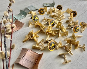 Vintage USSR Cufflink Set, 1970s Groomsmen Gift