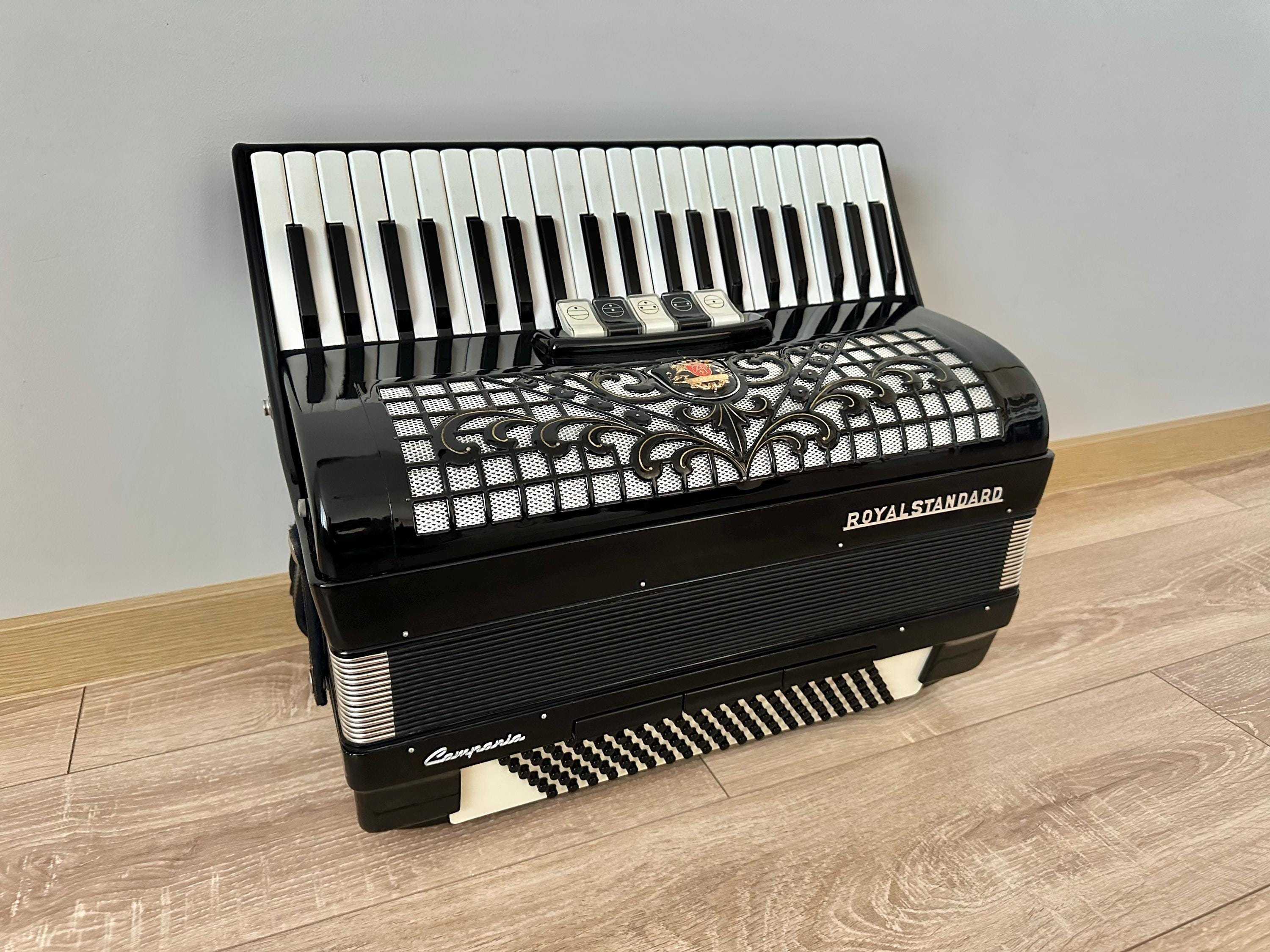 Like New Royal Standard Campania Accordion, 120 Bass, 3 Voices, 5+