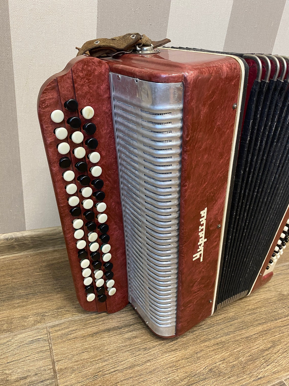 Rare Big Working Vintage accordion Soviet Garmon USSR Etsy