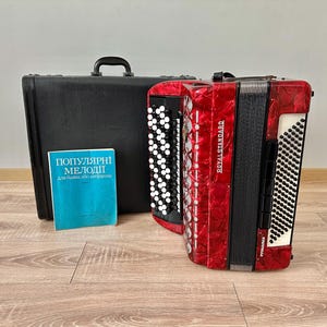 Royal Standard Romance Accordion, Full Size Concert Button Accordion, 120 Bass, Made in Germany, Professional Bayan, New Straps, Sale, VIDEO