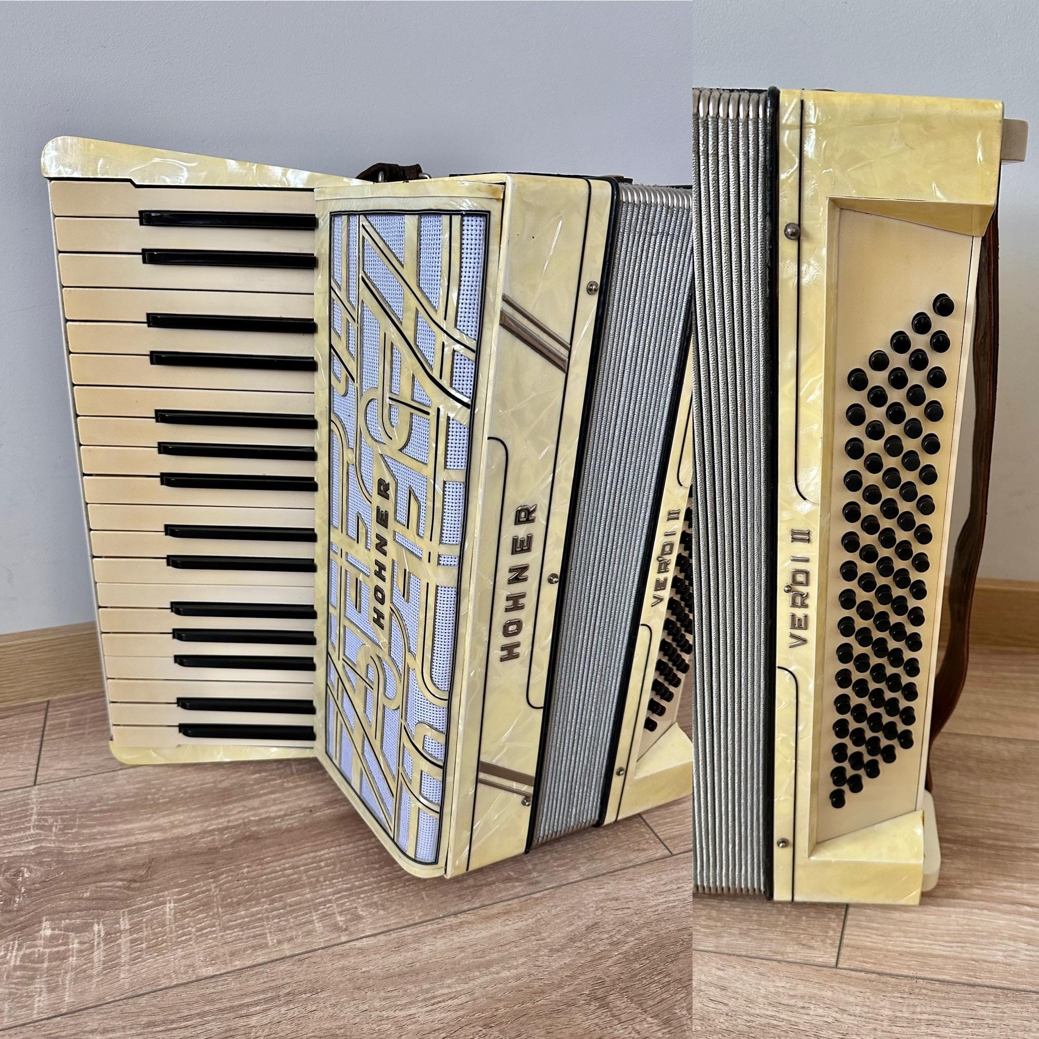 Rare Hohner Verdi 2 Accordion, 80 Bass, 3 Voice, Germany Accordion