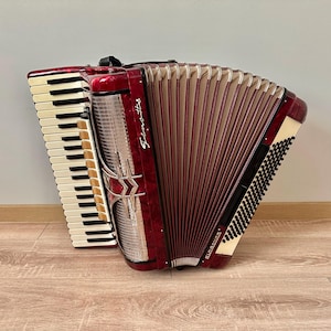 Firotti Elegance piano accordion, 120 Bass, 4 voices, 11+2 registers, Germany accordion, New Straps, Musical instrument, Full size, VIDEO