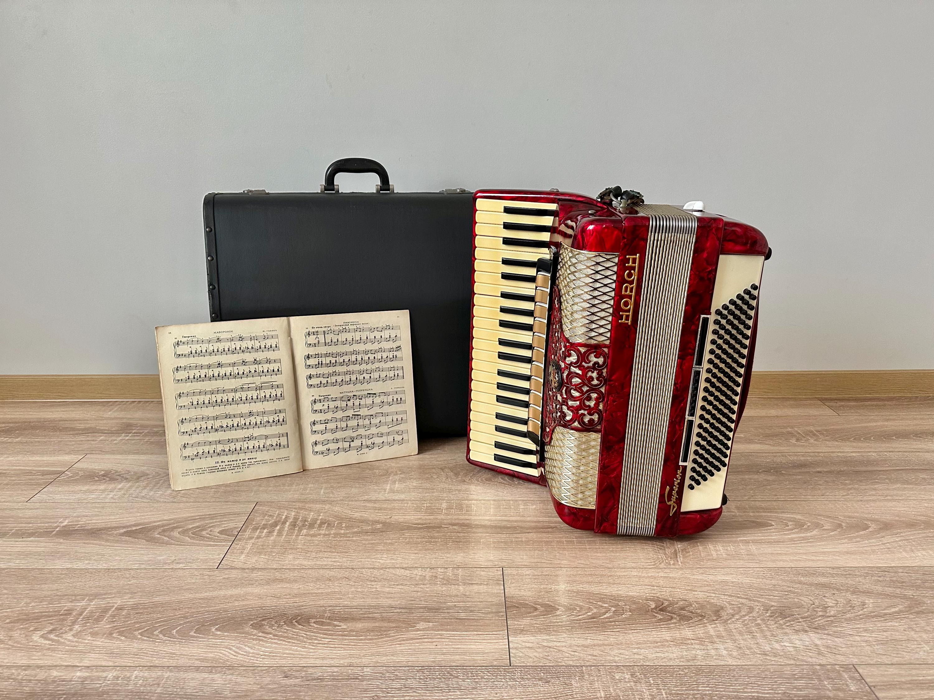 Horch Vintage Piano Accordion, 120 Bass, Made in Germany, With