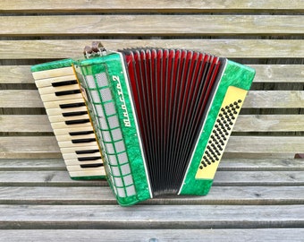 Working piano accordion for beginners, 2/4 Russian accordion, 60 Bass, 26 keys, 2 voices, Excellent compression, Accordeon, VIDEO