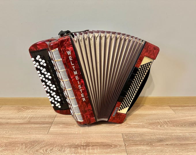 Weltmeister Grandina, 5 Row Accordion, 120 Bass, 4 Voices, Professional ...