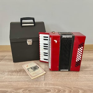 New Working Childrens piano accordion, 36 bass, 2 voice, Piano accordion, Malish, Accordion, Musical instrument, Original case, Sale, VIDEO