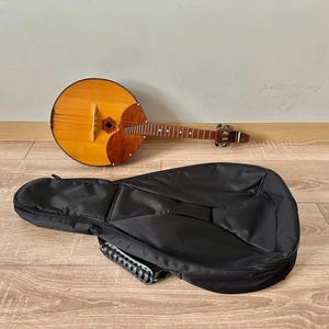 Vintage Ukrainische Dombra, Professionelle Domra, Nationale Folklore Saiteninstrument, Mandolina 4 saiten, Ukrainische Balalaika, Verkauf, Koffer