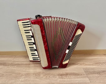 アコーディオン 楽器 ヴィンテージ アンティーク アンティークの子供用アコーディオン：10鍵、4ベース - 1930年代