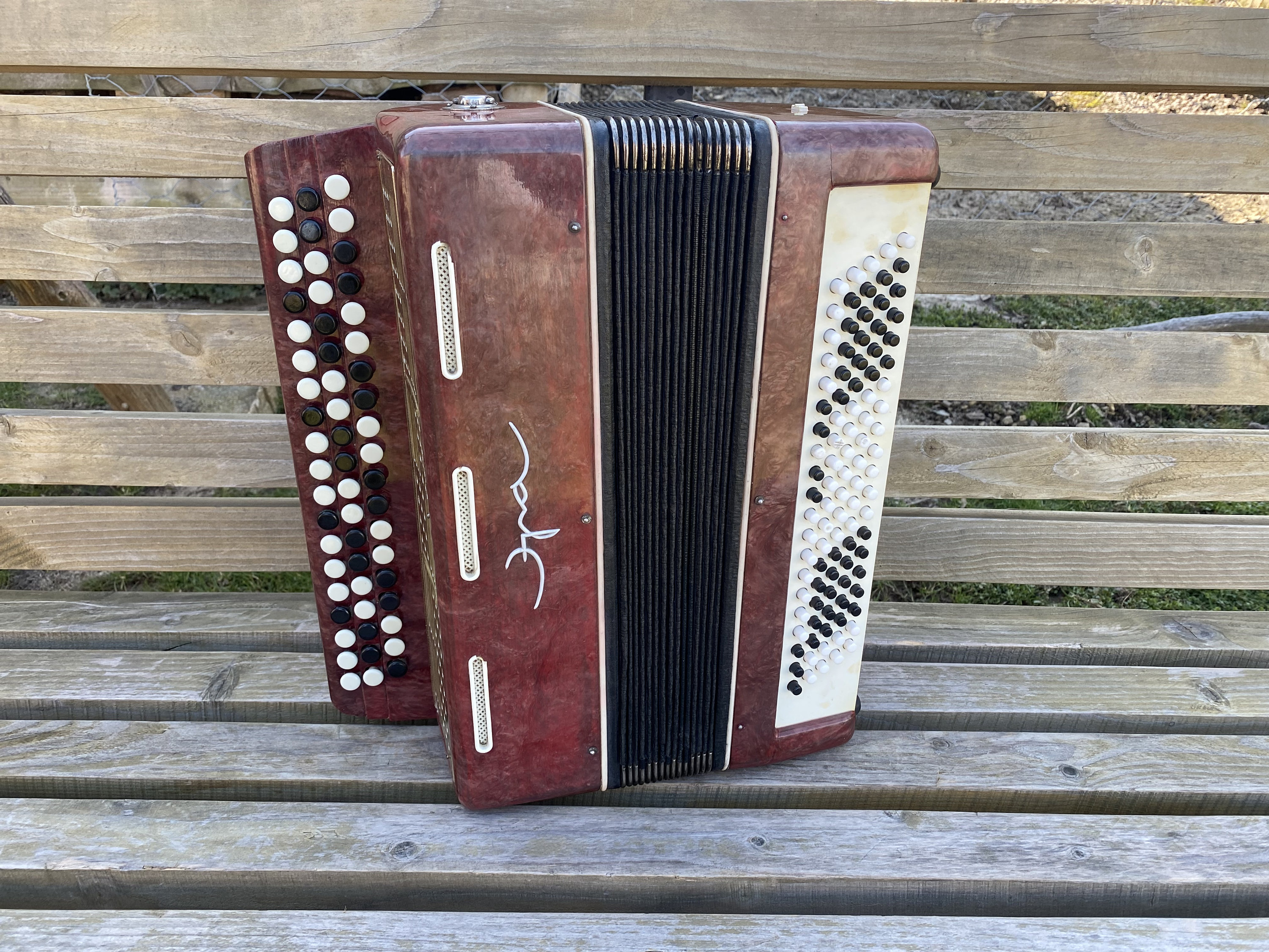 For Repair Vintage Bayan ERA, Russian Accordion, 100 Bass, USSR