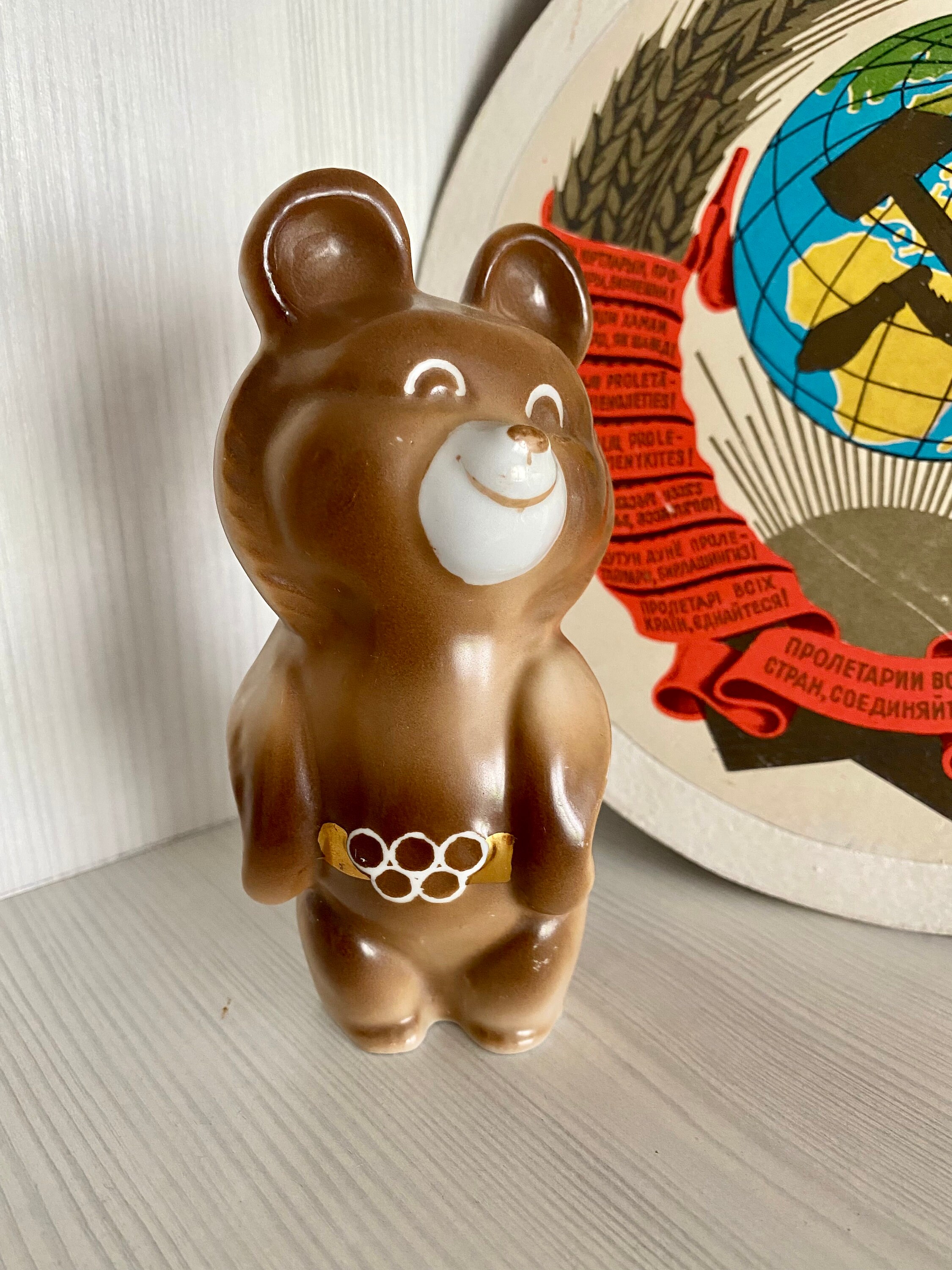 PINS EPINGLETTE COMMEMORATIVE JEUX OLYMPIQUES MOSCOU 1980 MISHKA OLYMPIQUE urss