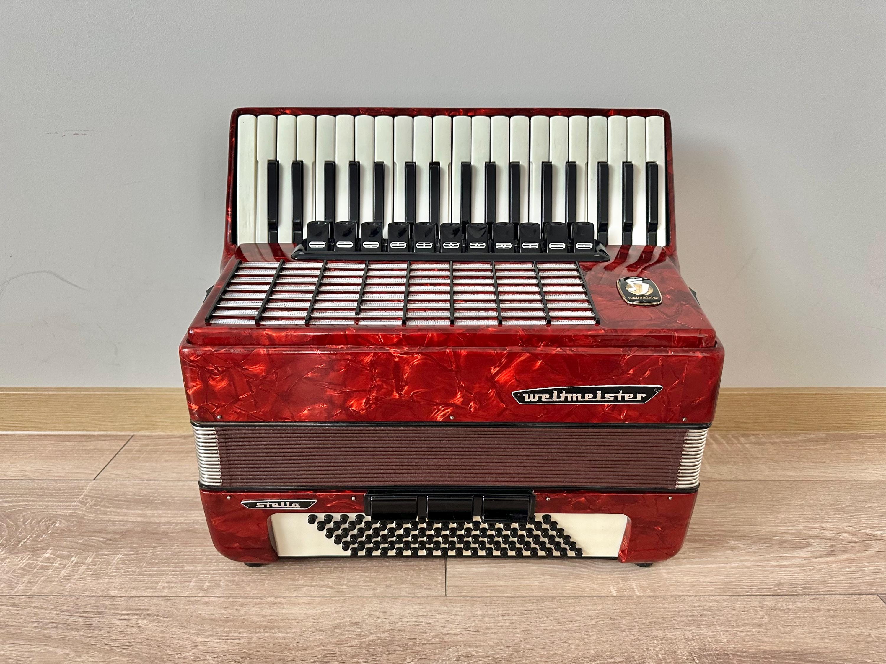 weltmeister stella アコーディオン 赤色ケース付 Weltmeister