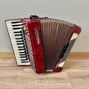 Weltmeister accordion, 7/8 accordion, 96 Bass, 37 keys, 4 voice, 11+3 registers, Germany accordion, Used Accordion, Concertina, Sale, VIDEO