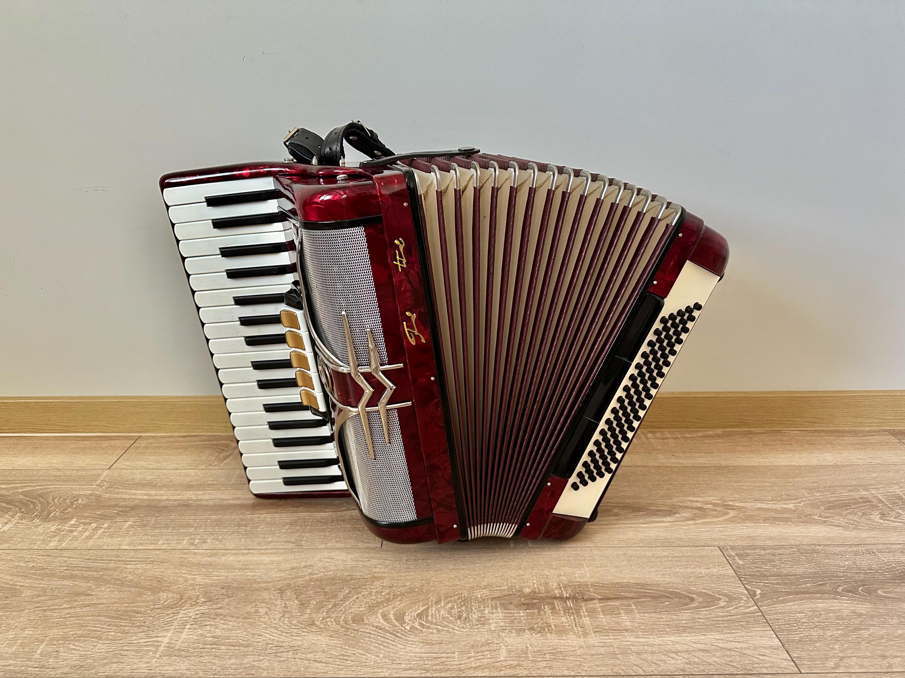 Rare Germany Accordion Firotti, 3/4 Accordion, 80 Bass, 34 Keys, 3