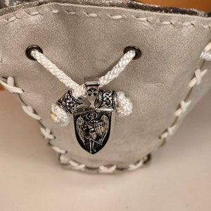 Handmade Real Leather Dice Bag OOAK