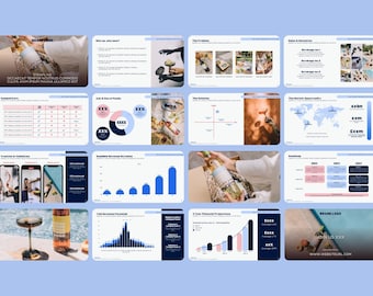 Plantilla de presentación para startups / Archivos editables de Canva y PowerPoint, 16 diapositivas con diseños probados para empresas, marcas y startups tecnológicas.