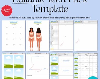 Fashion Tech Pack Template: Editable Design Production Guide (PDF Download)