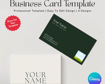 Business Card Template Design, Modern Minimalist Instagram Business Card, Beauty Artist Hair Nails Lashes Business Card Template