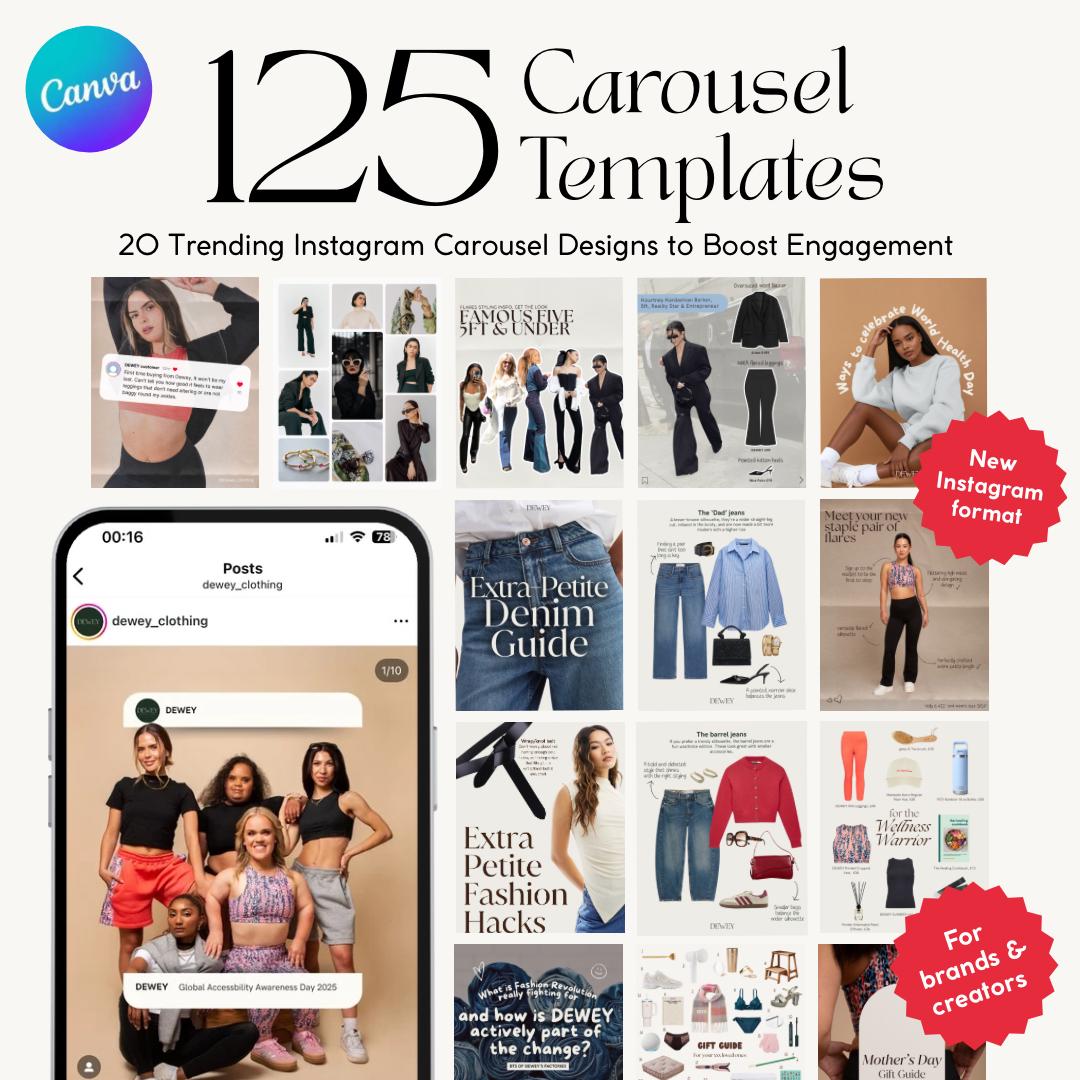 125 Instagram Carousel Templates | 20 Editable Canva Posts Layouts ...