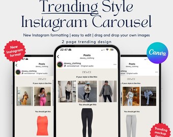 Trending If Your Style Is Like This Instagram Carousel Template | Canva Trending Layouts for Social Media Managers, Brands, Businesses