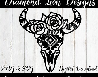 Download Cow Skull Svg Etsy
