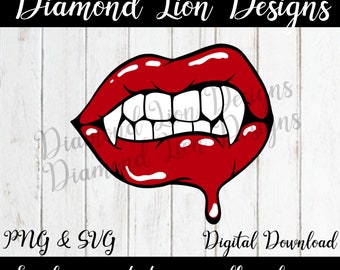 Download Free Vampire Lips Svg Etsy PSD Mockup Template