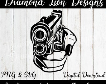Mano femenina con pistola︱Segunda enmienda︱Derechos de armas︱Héroe de la bandera estadounidense︱Rifle︱Militar︱Día del padre︱SVG︱PNG︱Clipart︱Vector︱