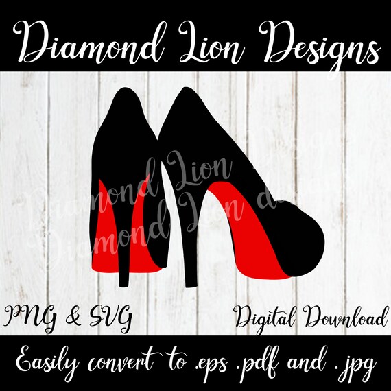 Red bottom store diamond heels