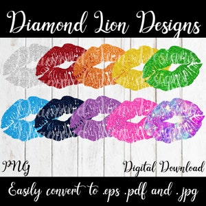 Glitter Dripping Lips Silhouette Bundle︱Sexy Lips︱Red Lips︱Licking Lips︱Mask Lips︱Hot Lips︱SVG︱PNG︱Clipart︱Vector︱