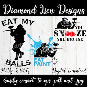 PaintBall Pack︱Paintball︱Paint Balls︱Sports︱Sport︱SVG︱PNG︱Clipart︱Vector︱