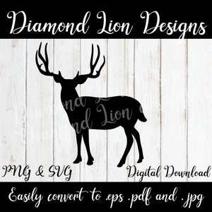 Reindeer︱Elk︱Deer︱Silhouette︱Christmas︱Holidays︱Winter︱December︱SVG︱PNG︱Ugly Sweater︱Instant Download︱Digital︱Vector︱Clipart︱