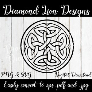 Celtic Knot Circle︱Celtic Emblem︱Celtic badge︱Irish︱Ireland︱Scotland︱Wales︱SVG︱PNG︱Instant Download︱Digital︱Clipart︱Vector︱