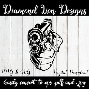 Male hand with gun︱2nd amendment︱Gun Rights︱American Flag Hero︱Rifle︱Military︱Father&#39;s Day︱SVG︱PNG︱Clipart︱Vector︱