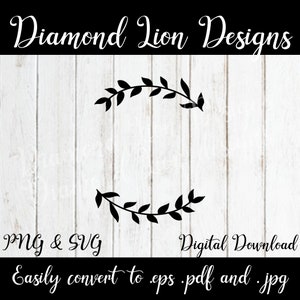 Farmhouse Vines︱Circle Vines︱Vine Design︱Cut Sign Vines︱Vine for Outdoor Signs︱Outdoor Sign Design︱