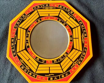 Feng Shui Bagua Mirror - 6 .5” Concave