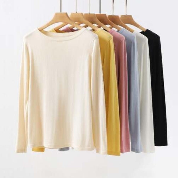 Pulls fins doux en soie de mûrier | chemises en soie| cardigan en laine de soie| cardigan pull à manches longues en laine soyeuse| laine de soie tricotée