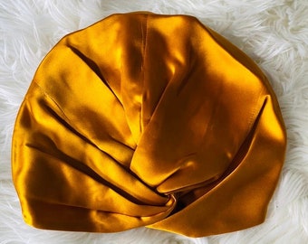 100% Mulberry Silk Caps | Silk Bonnets | Hair care | Beauty | Silk Turban- Sleep Hair Caps- Gifts for her- Womens turban pure silk twisted