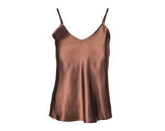 Mulberry Silk Camisole | Bias Cut, Adjustable Straps, 19mm Silk