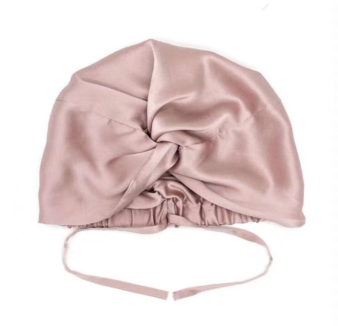 Silk Hair Turban Luxury Pure Silk 100 Mulberry Silk Hair Adjustable Cap Gift Silk Hair