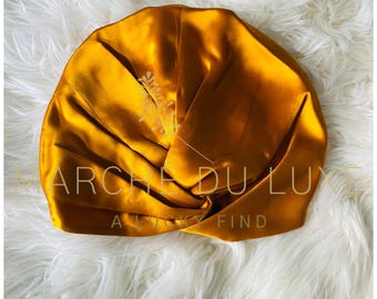 Toucas 100% Seda Mulberry | Toucas de Seda | Cuidados com o Cabelo | Beleza | Turbante de Seda - Toucas para Dormir - Presentes para Ela - Turbante feminino em pura seda torcida