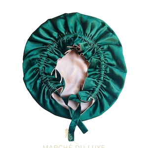 Mulberry Silk Bonnet: Reversible, Adjustable, Double Layered