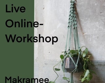 Live-Online Workshop Macrame Flower Traffic light incl. material (shipping by post)