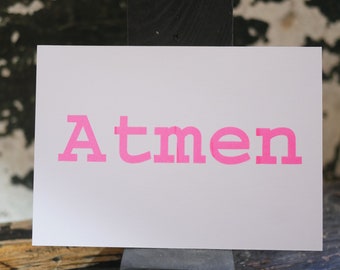 Postkarte "Atmen"
