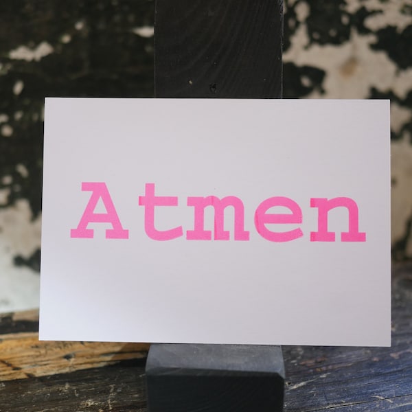 Postkarte "Atmen"