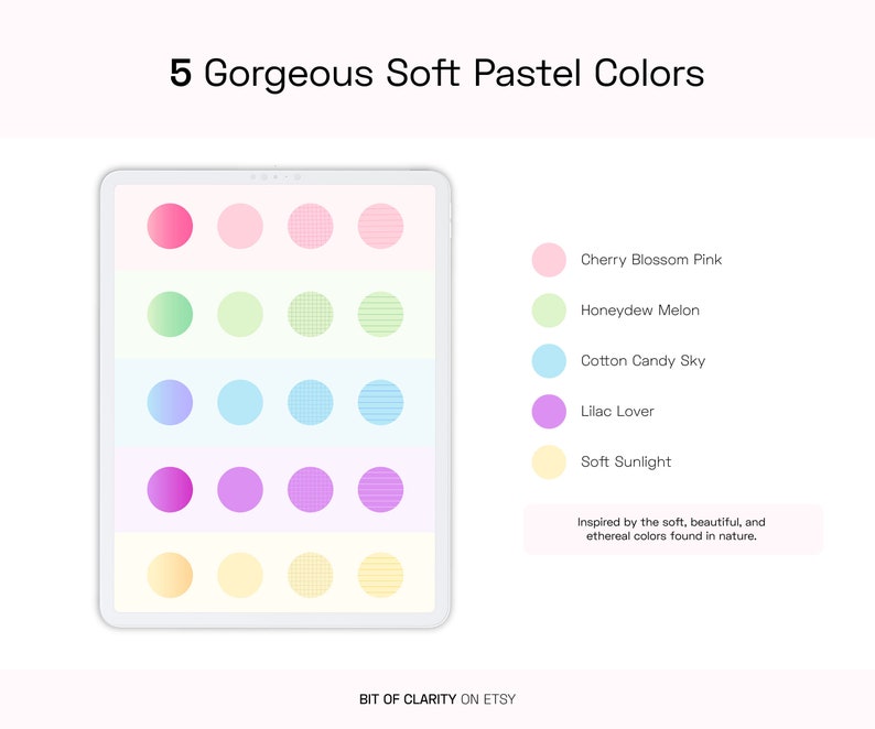 Pastel Digital Sticky Notes & Stickers for iPad/Tablet GoodNotes, Notability, Xodo GoodNotes Sticker Book Instant Download Minimalist image 2