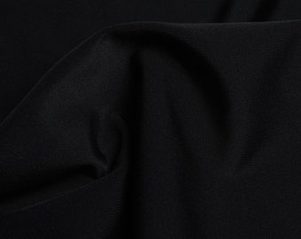 50 cm Badeanzugstoff Schwarz matt elastischer Stoff mit viel Elasthan Tanzstoff für Tanz Sport Bademode